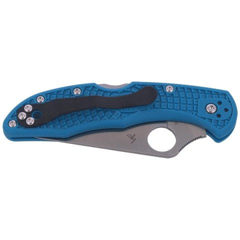 Nóż składany Spyderco Delica 4 FRN Blue Flat Ground Plain (C11FPBL) Spyderco Inc.