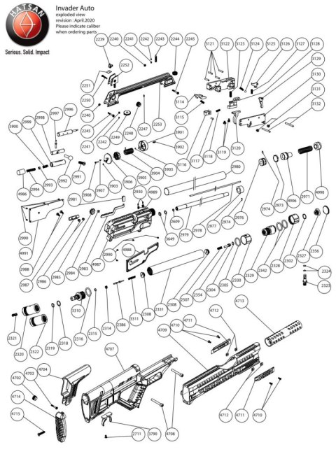 Osłona kartusza Hatsan Galatian: I - IV, TS, Auto 5 i 6, Tact Auto, Carabine, Gladius oraz BT65 SB-Elite, BT65 SB QE Carnivore,  Hatsan Arms
