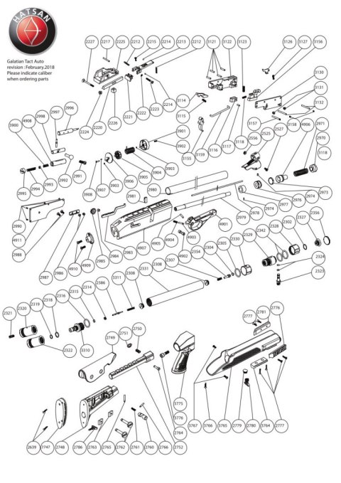 Osłona kartusza Hatsan Galatian: I - IV, TS, Auto 5 i 6, Tact Auto, Carabine, Gladius oraz BT65 SB-Elite, BT65 SB QE Carnivore,  Hatsan Arms