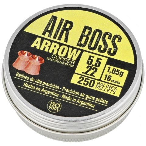 Śrut Apolo Air Boss Arrow Copper 5.5 mm, 250 szt. 1.05g/16.0gr (30100) Apolo