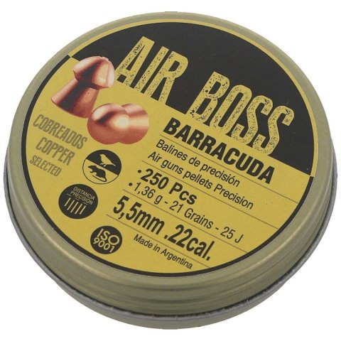 Śrut Apolo Air Boss Barracuda Copper 5.5 mm, 250 szt. 1.36g/21.0gr (30001) Apolo