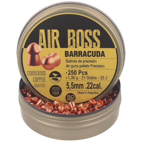 Śrut Apolo Air Boss Barracuda Copper 5.5 mm, 250 szt. 1.36g/21.0gr (30001) Apolo