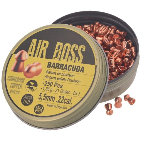 Śrut Apolo Air Boss Barracuda Copper 5.52 mm, 250 szt. 1.36g/21.0gr (30001-2) Apolo
