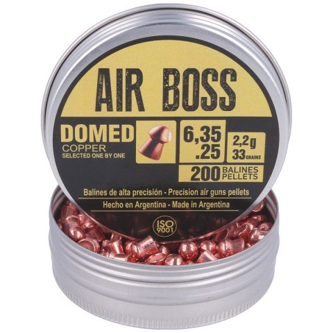 Śrut Apolo Air Boss Domed Copper 6.35 mm, 200 szt. 2.20g/33.0gr (30200) Apolo
