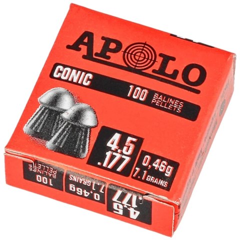 Śrut Apolo Conic 4.5 mm, 100 szt. 0.46g/7.1gr (10001) Apolo