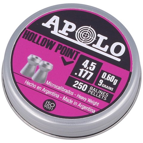 Śrut Apolo Hollow Point 4.5 mm, 250 szt. 0.60g/9.0gr (19201) Apolo