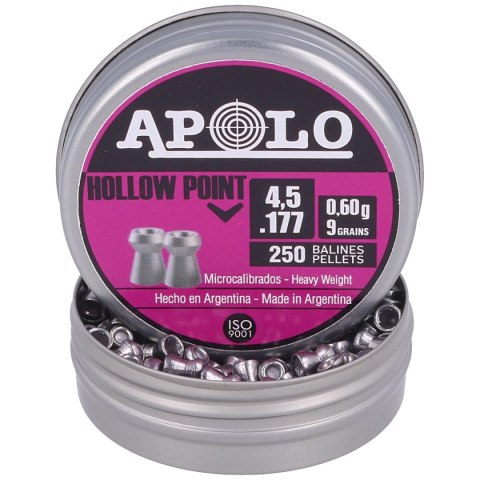 Śrut Apolo Hollow Point 4.5 mm, 250 szt. 0.60g/9.0gr (19201) Apolo