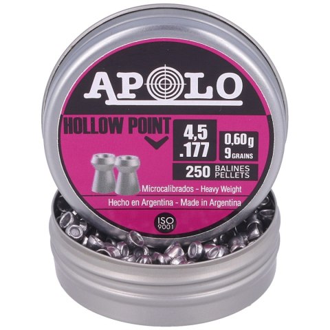 Śrut Apolo Hollow Point 4.52 mm, 250 szt. 0.60g/9.0gr (19201-2) Apolo