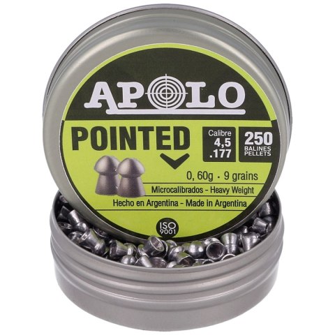 Śrut Apolo Pointed 4.52 mm, 250 szt. 0.60g/9.0gr (19102-2) Apolo