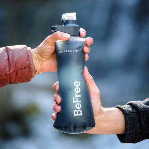 Butelka zwijana z filtrem Katadyn BeFree AC Filter 1 l niebieskoszara Katadyn