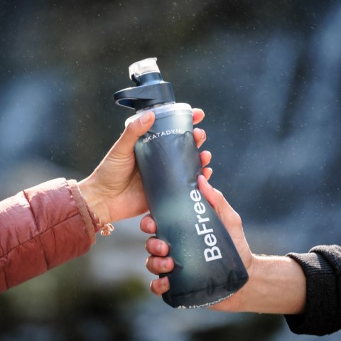 Butelka zwijana z filtrem Katadyn BeFree AC Filter 1 l niebieskoszara Katadyn