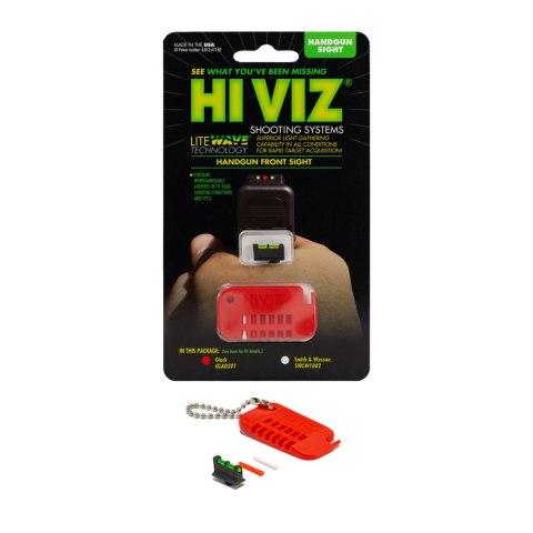 Muszka światłowodowa HIVIZ LitePipes do Glock gen. 1-4 HiViz