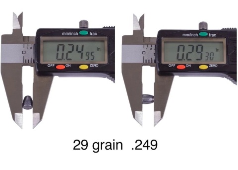 Nielsen HPDB 6.32 mm (.249) 29 grain Airgun Slugs