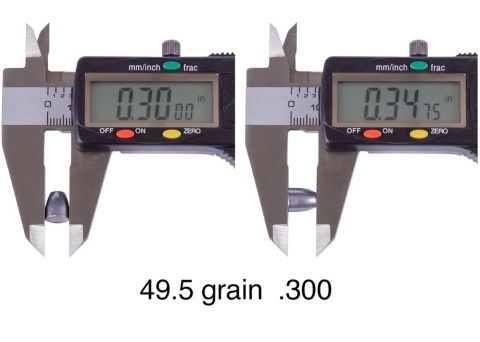 Nielsen HPDB 7.62 mm (.30) 49.5 grain Airgun Slugs