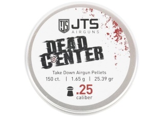 JTS Dead Center Precision 6.35 mm (.25) 25.39 grain Airgun Pellets