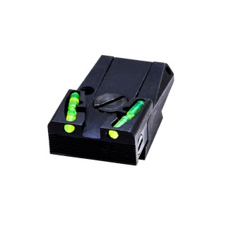 Szczerbina światłowodowa regulowana HIVIZ Litepipes do Glock gen. 1-4 HiViz