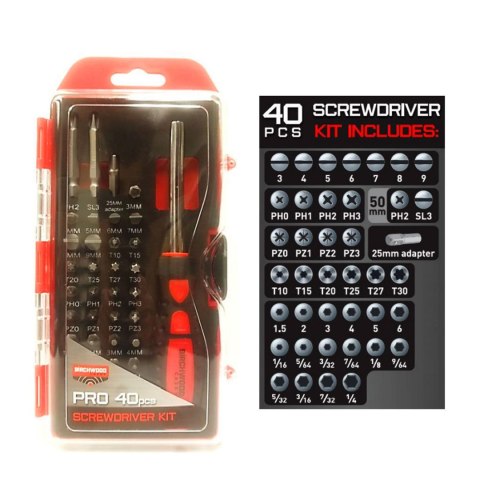 Zestaw wkrętaków rusznikarskich Birchwood Casey Pro Kit 40 szt. Brichwood Casey