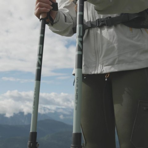 Kije trekkingowe LEKI Khumbu AS 110-145 cm - stone-blue LEKI