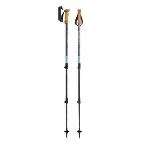 Kije trekkingowe LEKI Legacy 100-145 cm - white-anthracite LEKI