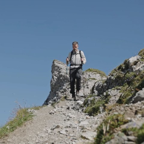 Kije trekkingowe LEKI Makalu Lite AS 90-125 cm - silver LEKI