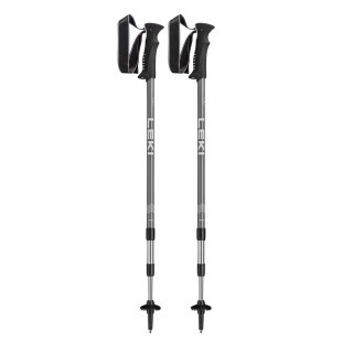 Kije trekkingowe LEKI Voyager 110-145 cm - silver-grey LEKI