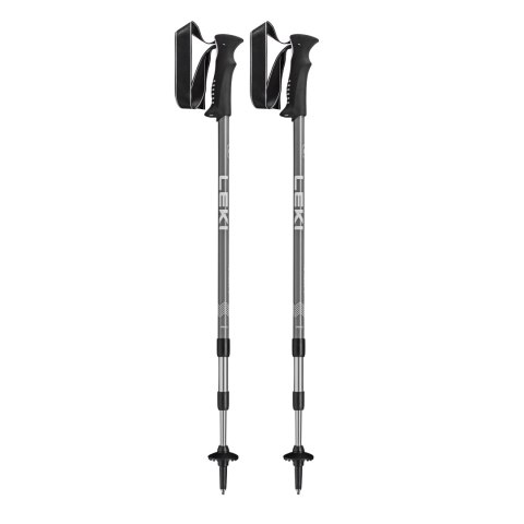 Kije trekkingowe LEKI Voyager 110-145 cm - silver-grey LEKI