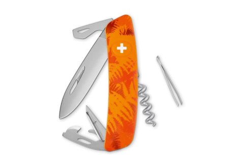 Szwajcarski scyzoryk Swiza D03 Camo Filix orange