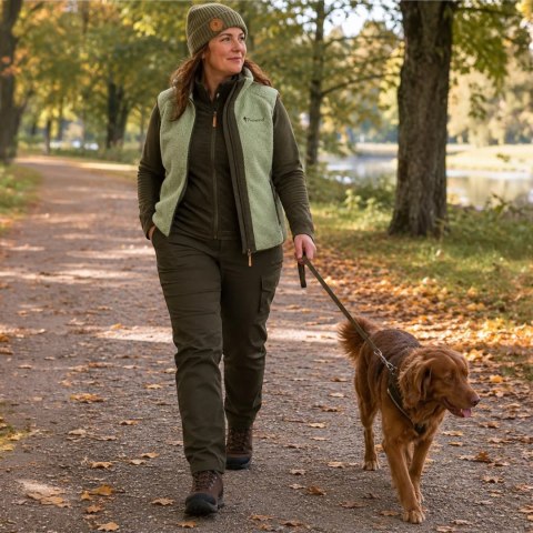 Kamizelka damska Pinewood Pile Fleece Vest - sage green Pinewood