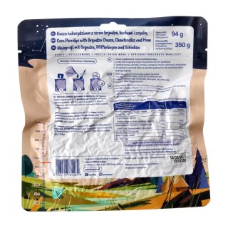 Kasza kukurydziana Lyommy z serem bryndza, kurkami i szynką 350 g Lyommy