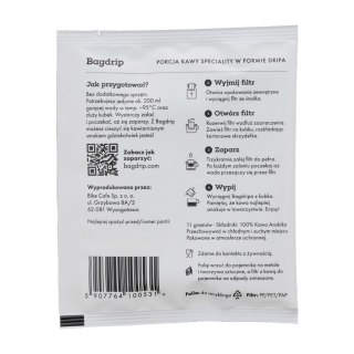 Kawa Bagdrip Decaf, saszetka jednorazowa Bagdrip