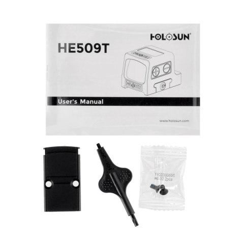 Kolimator zamknięty Holosun 509T X2 RMR MRS czerwony znak FDE Holosun