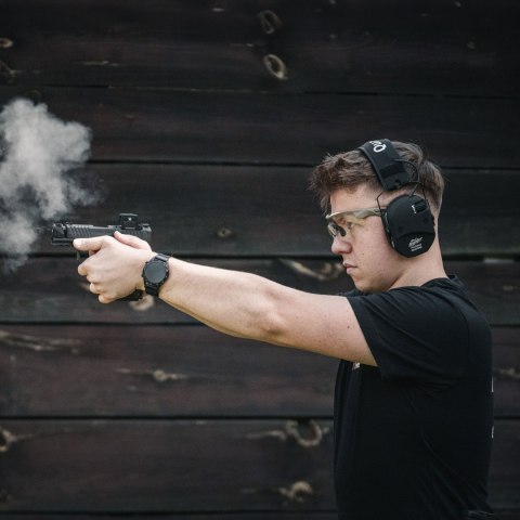 Ochronniki słuchu aktywne RealHunter Active ProSHOT QuadTAC czarne RealHunter