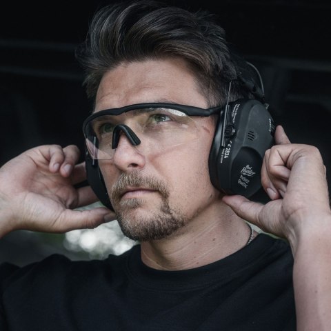 Ochronniki słuchu aktywne RealHunter Active ProSHOT QuadTAC czarne RealHunter
