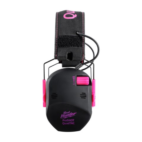 Ochronniki słuchu aktywne RealHunter Active ProSHOT QuadTAC devil pink RealHunter