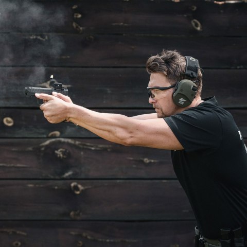 Ochronniki słuchu aktywne RealHunter Active ProSHOT QuadTAC oliwkowe RealHunter