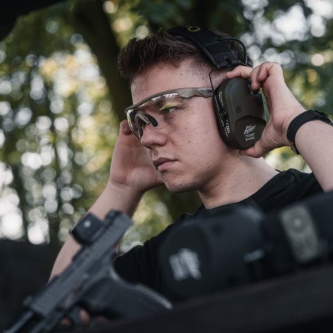 Ochronniki słuchu aktywne RealHunter Active ProSHOT QuadTAC oliwkowe RealHunter
