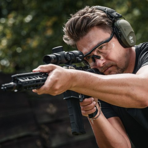 Ochronniki słuchu aktywne RealHunter Active ProSHOT QuadTAC oliwkowe RealHunter