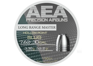 Śrut AEA Long Range Master HP 7.62 mm (.30) 52.2 grain Airgun Slugs