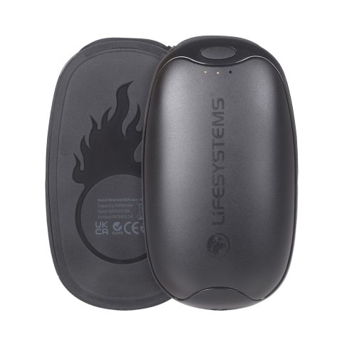 Ogrzewacze do rąk elektroniczny Lifesystems Rechargeable Dual Palm Handwarmers USB & USB C ports - black Lifesystems