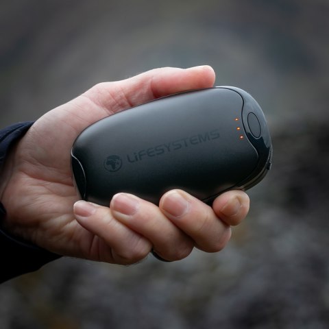 Ogrzewacze do rąk elektroniczny Lifesystems Rechargeable Dual Palm Handwarmers USB & USB C ports - black Lifesystems