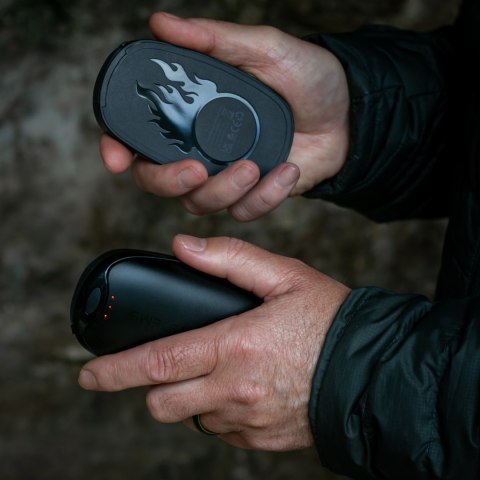 Ogrzewacze do rąk elektroniczny Lifesystems Rechargeable Dual Palm Handwarmers USB & USB C ports - black Lifesystems