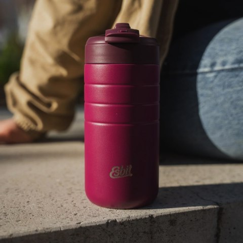 Kubek termiczny Esbit Majoris Thermo Mug Flip Top 450ml - berry Esbit