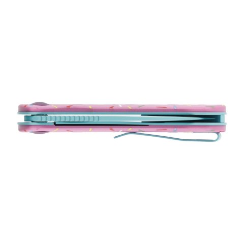 Nóż Składany Trollsky Knives Mandu EVO Liner Lock Blue 14C28N Pink G10 Trollsky Knives
