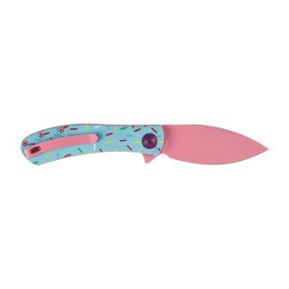 Nóż Składany Trollsky Knives Mandu EVO Liner Lock Pink 14C28N Blue G10 Trollsky Knives