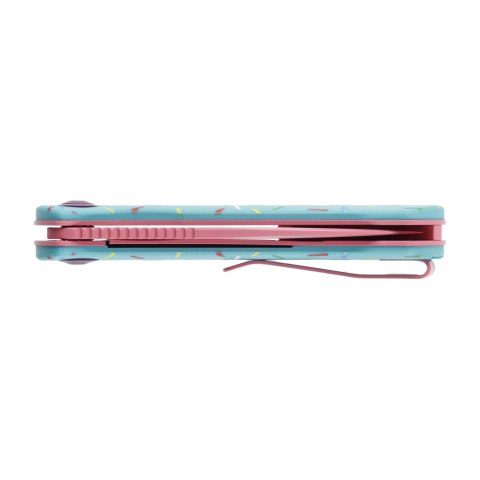 Nóż Składany Trollsky Knives Mandu EVO Liner Lock Pink 14C28N Blue G10 Trollsky Knives