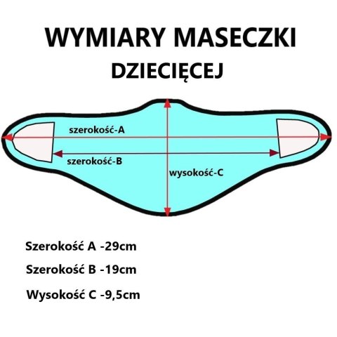 Maseczka ochronna dziecięca Haasta Słodycze (MAS-DZIE-SLO S) Haasta
