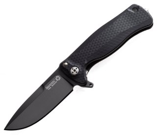 Nóż składany LionSteel SR22A Black Aluminum, Black Sleipner by Molletta (SR22A BB) LionSteel