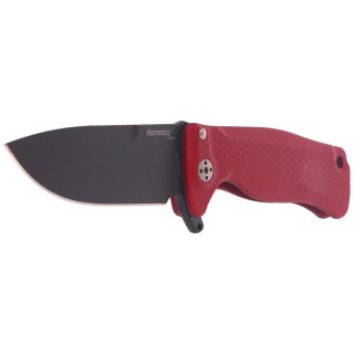 Nóż składany LionSteel SR22A Red Aluminum, Black Sleipner by Molletta (SR22A RB) LionSteel