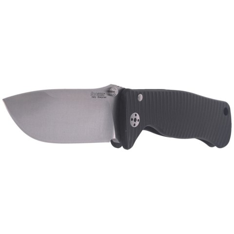 Nóż składany LionSteel SR2A Black Aluminum, Satin Sleipner by Molletta (SR2A BS) LionSteel