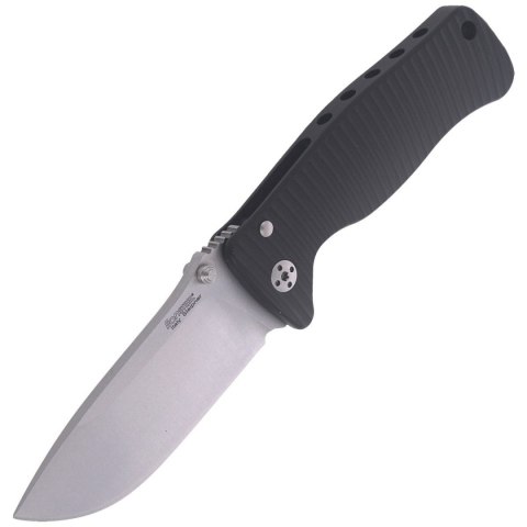 Nóż składany LionSteel SR2A Black Aluminum, Satin Sleipner by Molletta (SR2A BS) LionSteel